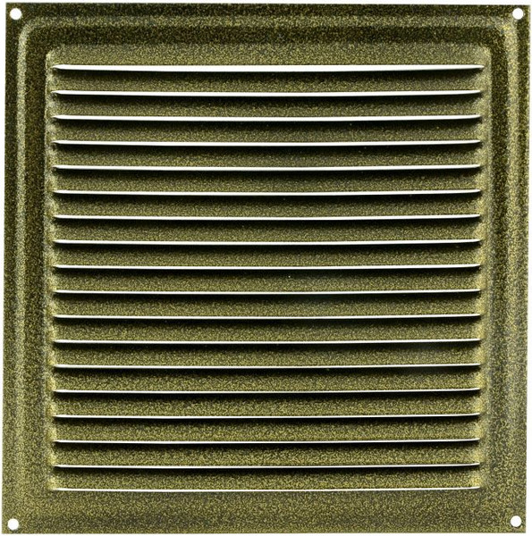 Изображение товара Решетка вентиляционная Нора-М 175x175 с сеткой / 5619 (старая бронза)