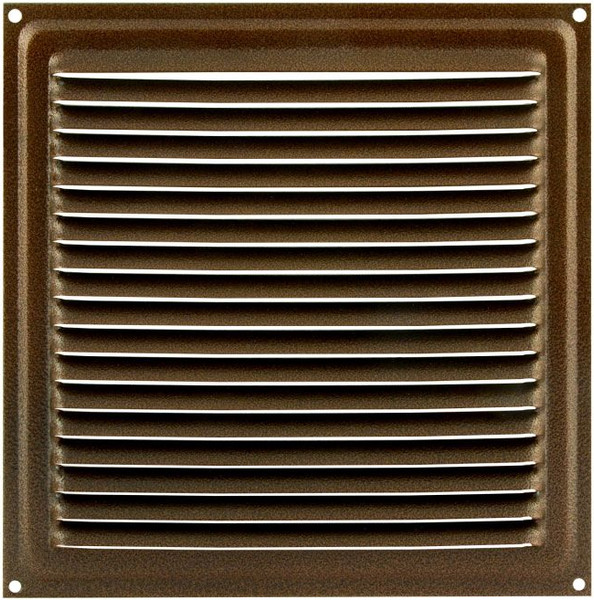 Изображение товара Решетка вентиляционная Нора-М 175x175 с сеткой / 5618 (старая медь)
