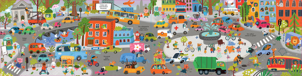 Изображение товара Развивающая книга CLEVER Мой первый виммельбух. Транспорт, твердая обложка