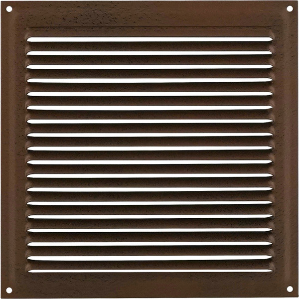 Изображение товара Решетка вентиляционная Нора-М 175x175 с сеткой / 19403 (шоколадный бархат)