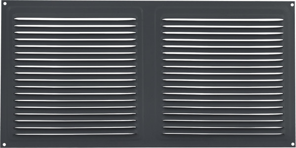 Изображение товара Решетка вентиляционная Нора-М 175x350 с сеткой / 20179 (графит)