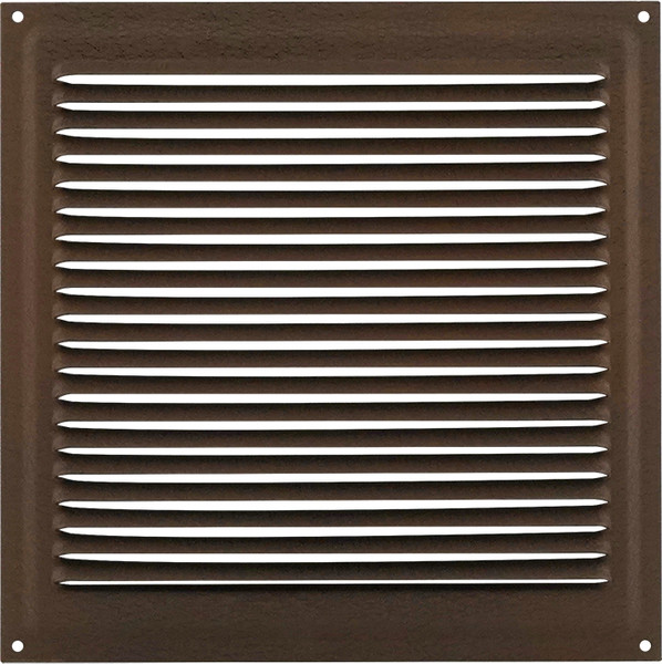 Изображение товара Решетка вентиляционная Нора-М 200x200 с сеткой / 19413 (шоколадный бархат)