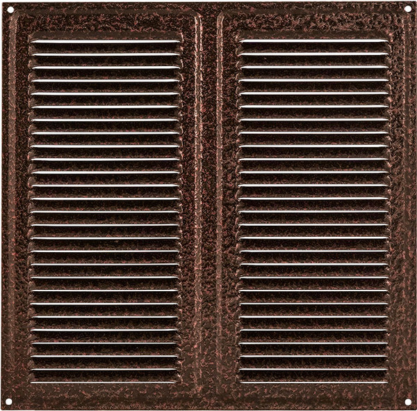 Изображение товара Решетка вентиляционная Нора-М 250x250 с сеткой / 19416 (кожа, медь)