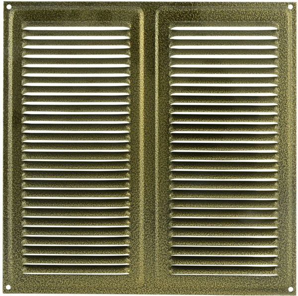 Изображение товара Решетка вентиляционная Нора-М 250x250 с сеткой / 5934 (старая бронза)