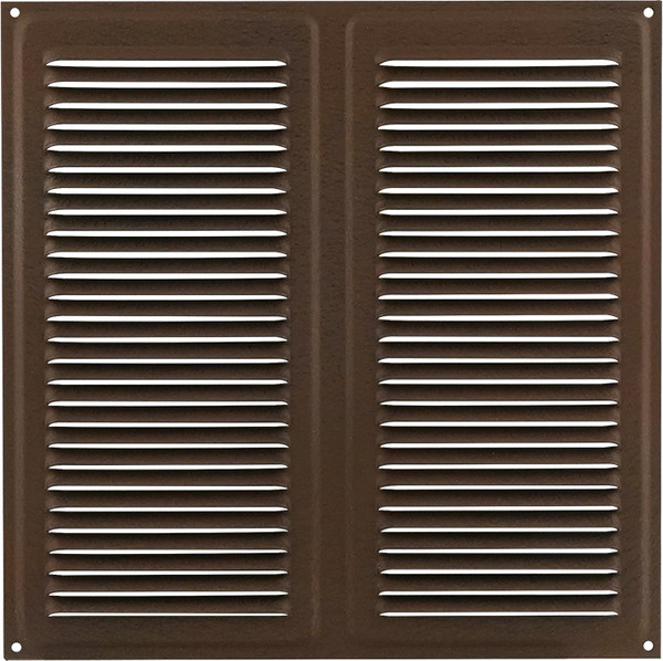 Изображение товара Решетка вентиляционная Нора-М 250x250 с сеткой / 19418 (шоколадный бархат)