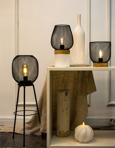 Изображение товара Декоративное освещение AksHome Тип 1 Фонарь на подставке 28х58см 1LED 2АА