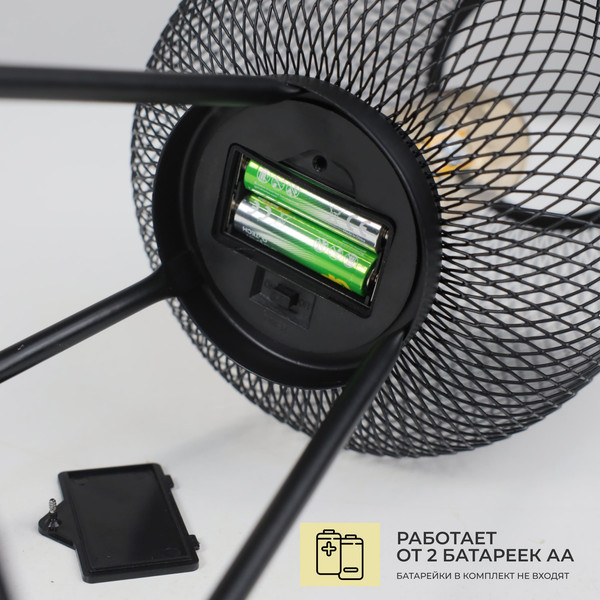 Изображение товара Декоративное освещение AksHome Тип 1 Фонарь на подставке 28х58см 1LED 2АА