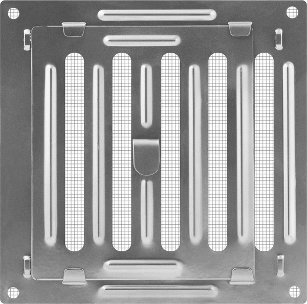 Изображение товара Решетка вентиляционная Нора-М Р-100 / 17271 (хром)