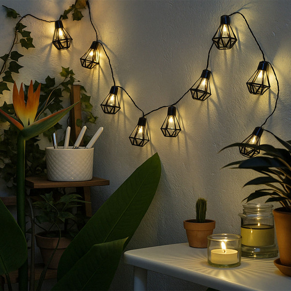 Изображение товара Светодиодная гирлянда AksHome Тип 1 Фонарики 10LED 1.65м 2АА