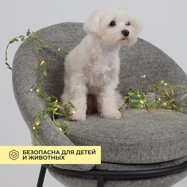 Изображение товара Светодиодная гирлянда AksHome Тип 5 Листочки 40LED 4м 3АА