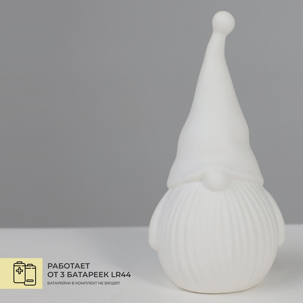 Изображение товара Световая фигурка AksHome Тип 11 Гном 7.5х7х14.5см 1LED 3xLR44