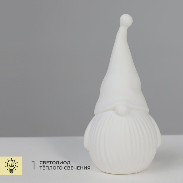 Изображение товара Световая фигурка AksHome Тип 11 Гном 7.5х7х14.5см 1LED 3xLR44