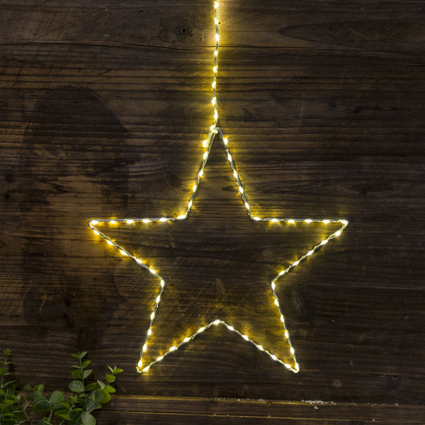 Изображение товара Подвеска новогодняя AksHome Тип 3 Звезда 30см 84LED 3АА