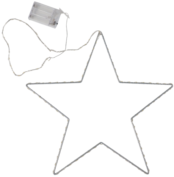 Изображение товара Подвеска новогодняя AksHome Тип 4 Звезда 40см 104LED 3АА