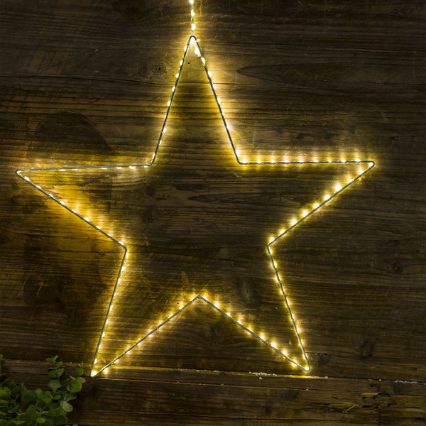 Изображение товара Подвеска новогодняя AksHome Тип 4 Звезда 40см 104LED 3АА