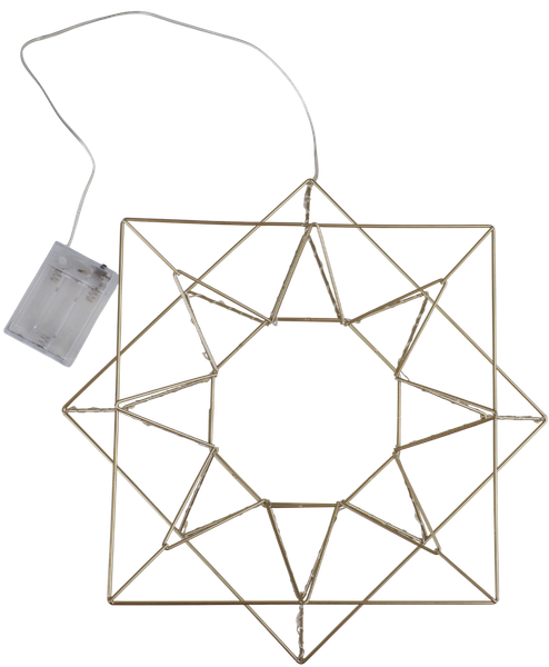 Изображение товара Подвеска новогодняя AksHome Тип 5 Солнце 35.5х5х35см 26LED 3АА