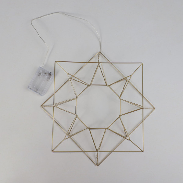 Изображение товара Подвеска новогодняя AksHome Тип 5 Солнце 35.5х5х35см 26LED 3АА