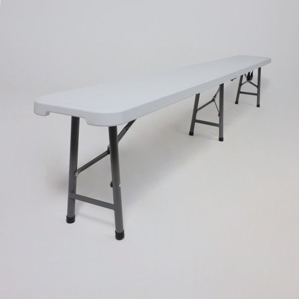 Изображение товара Скамья складная AksHome Bench Тип 2 (белый, 240х30х43)