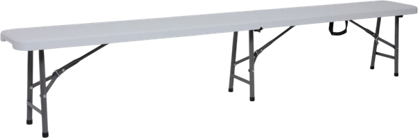 Изображение товара Скамья складная AksHome Bench Тип 2 (белый, 240х30х43)