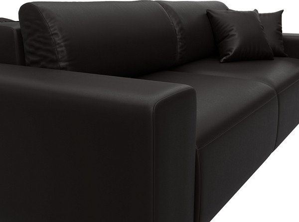 Изображение товара Диван Лига Диванов Лига-036 НПБ Классик / 127650 (экокожа Grifon 12 коричневый)