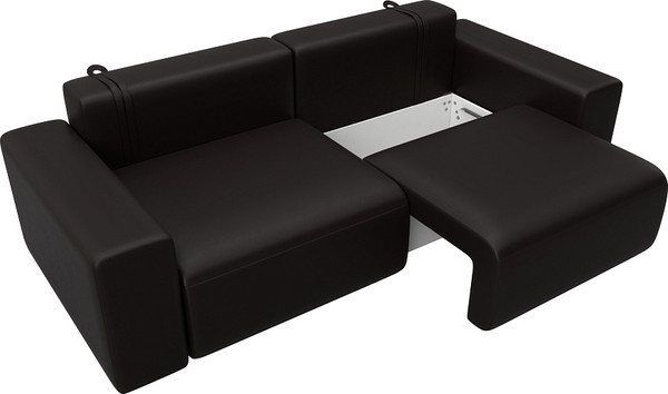 Изображение товара Диван Лига Диванов Лига-036 НПБ Классик / 127650 (экокожа Grifon 12 коричневый)