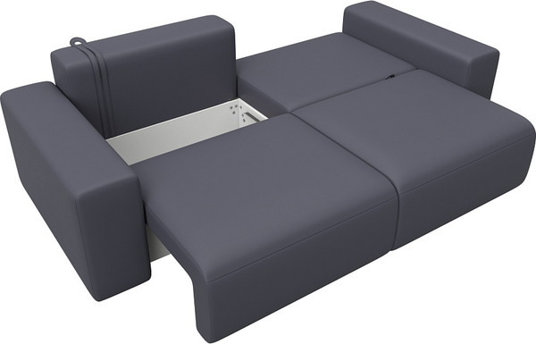 Изображение товара Диван Лига Диванов Лига-036 НПБ Классик / 127653 (экокожа Grifon 15 серый)