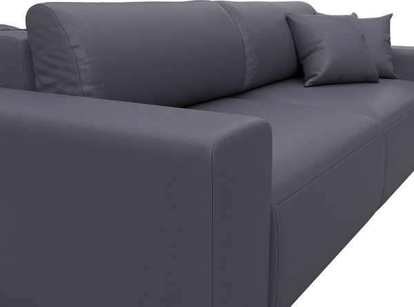 Изображение товара Диван Лига Диванов Лига-036 НПБ Классик / 127653 (экокожа Grifon 15 серый)