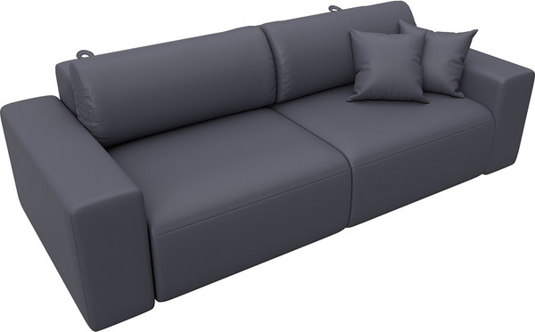 Изображение товара Диван Лига Диванов Лига-036 НПБ Классик / 127653 (экокожа Grifon 15 серый)