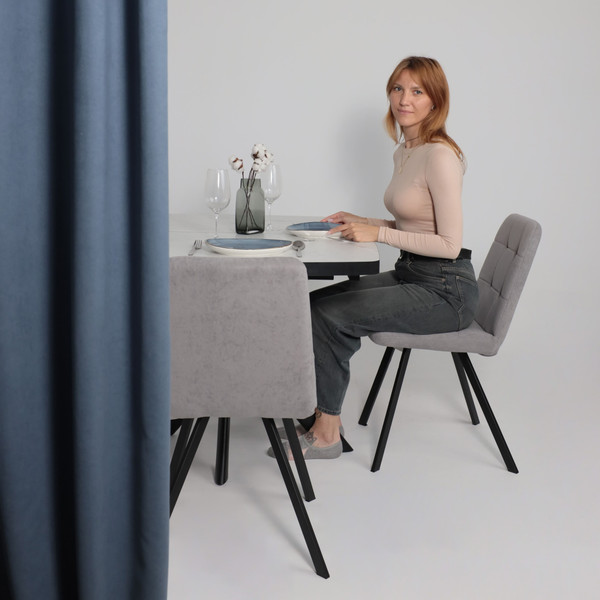 Изображение товара Стул Мамадома Rommy (b22 Grey Lux/черный)