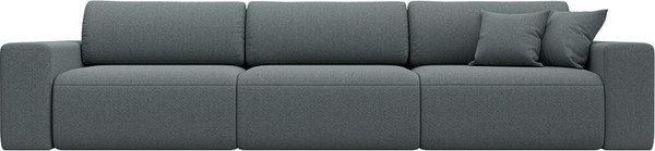 Изображение товара Диван Лига Диванов Лига-036 НПБ Классик Лонг / 124205 (рогожка амур серый)