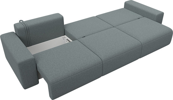 Изображение товара Диван Лига Диванов Лига-036 НПБ Классик Лонг / 124205 (рогожка амур серый)