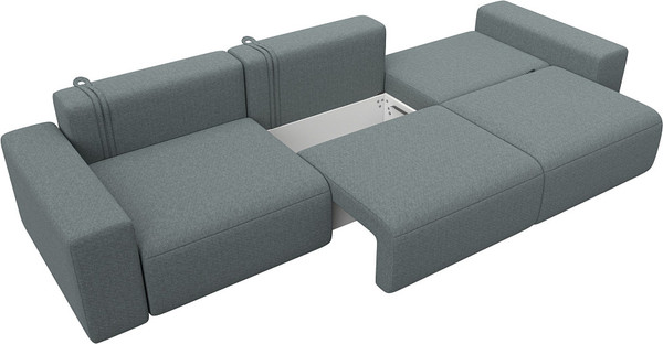 Изображение товара Диван Лига Диванов Лига-036 НПБ Классик Лонг / 124205 (рогожка амур серый)