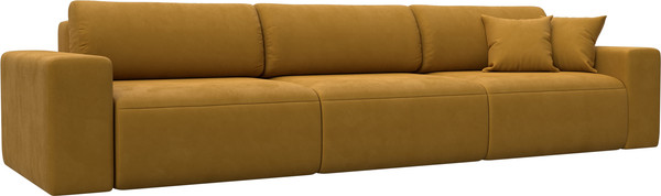 Изображение товара Диван Лига Диванов Лига-036 НПБ Классик Лонг / 127664 (велюр Brut 10 желтый)