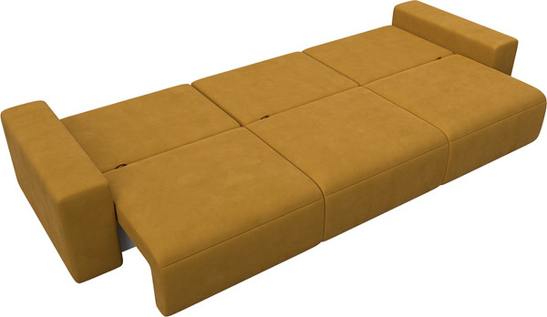 Изображение товара Диван Лига Диванов Лига-036 НПБ Классик Лонг / 127664 (велюр Brut 10 желтый)