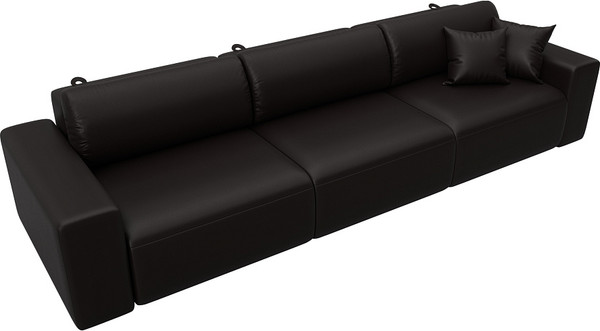 Изображение товара Диван Лига Диванов Лига-036 НПБ Классик Лонг / 127670 (экокожа Grifon 12 коричневый)