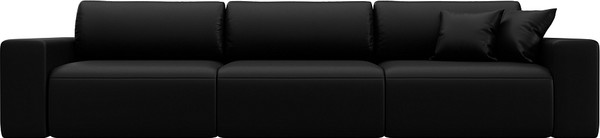 Изображение товара Диван Лига Диванов Лига-036 НПБ Классик Лонг / 127672 (экокожа Grifon 18 черный)