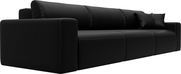 Изображение товара Диван Лига Диванов Лига-036 НПБ Классик Лонг / 127672 (экокожа Grifon 18 черный)