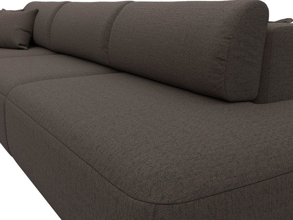 Изображение товара Диван Лига Диванов Лига-036 НПБ Модерн Лонг подлокотник слева / 124211L (рогожка амур коричневый)