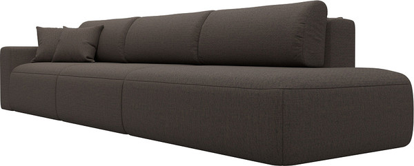 Изображение товара Диван Лига Диванов Лига-036 НПБ Модерн Лонг подлокотник слева / 124211L (рогожка амур коричневый)