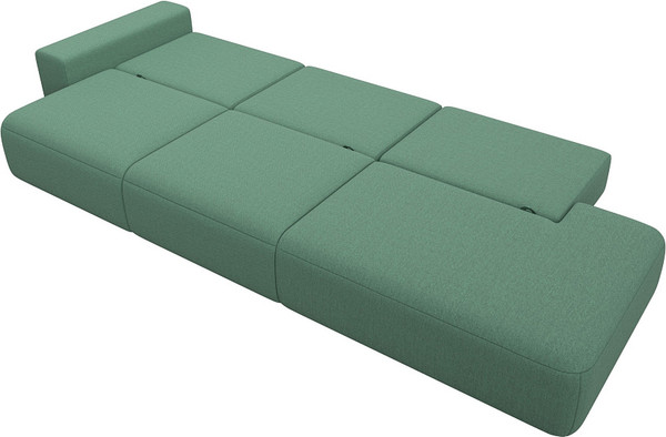 Изображение товара Диван Лига Диванов Лига-036 НПБ Модерн Лонг подлокотник слева / 124212L (рогожка амур зеленый)