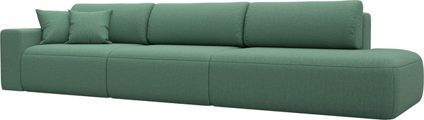 Изображение товара Диван Лига Диванов Лига-036 НПБ Модерн Лонг подлокотник слева / 124212L (рогожка амур зеленый)