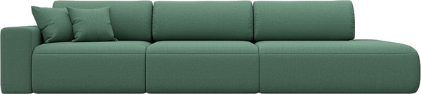 Изображение товара Диван Лига Диванов Лига-036 НПБ Модерн Лонг подлокотник слева / 124212L (рогожка амур зеленый)