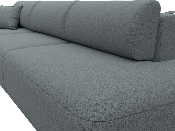 Изображение товара Диван Лига Диванов Лига-036 НПБ Модерн Лонг подлокотник слева / 124213L (рогожка амур серый)