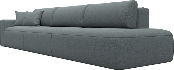 Изображение товара Диван Лига Диванов Лига-036 НПБ Модерн Лонг подлокотник слева / 124213L (рогожка амур серый)