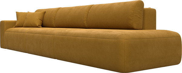 Изображение товара Диван Лига Диванов Лига-036 НПБ Модерн Лонг подлокотник слева / 127684L (велюр Brut 10 желтый)