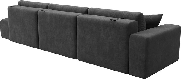 Изображение товара Диван Лига Диванов Лига-036 НПБ Модерн Лонг подлокотник слева / 127685L (велюр Brut 16 темно-серый)