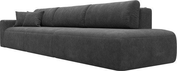Изображение товара Диван Лига Диванов Лига-036 НПБ Модерн Лонг подлокотник слева / 127685L (велюр Brut 16 темно-серый)