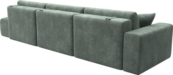 Изображение товара Диван Лига Диванов Лига-036 НПБ Модерн Лонг подлокотник слева / 127686L (велюр Brut 08 зеленый)