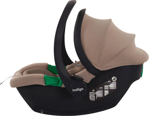 Изображение товара Автокресло INDIGO Minky I-Size с базой 0+ (бежевый)