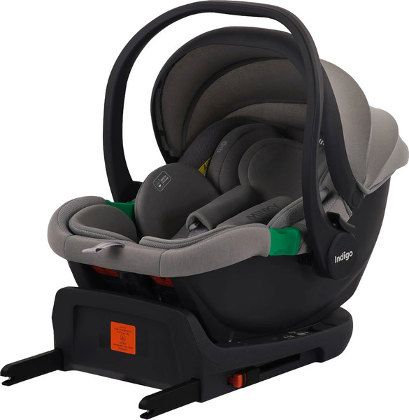 Изображение товара Автокресло INDIGO Minky I-Size с базой 0+ (светло-серый)